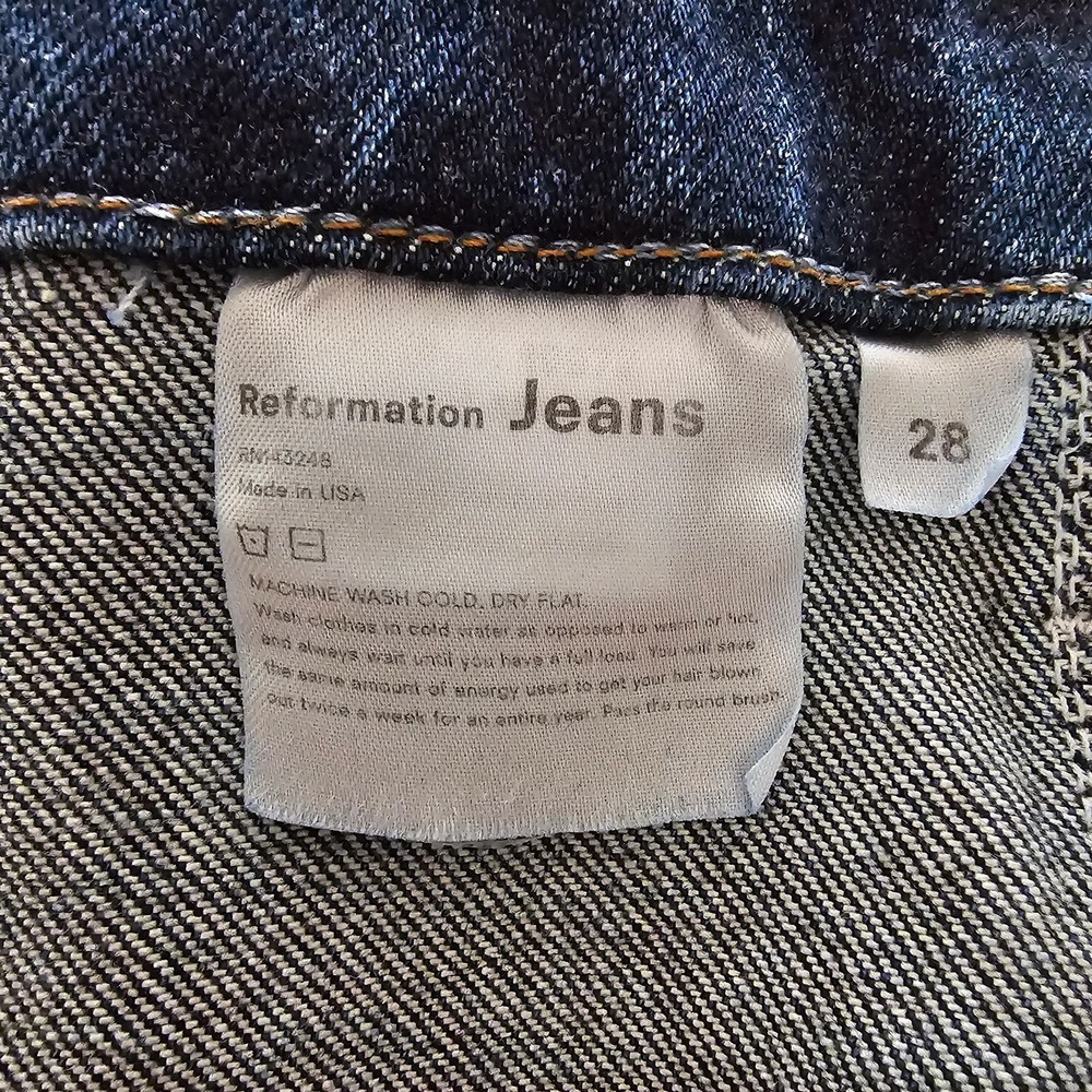 REFORMATION Women's Amie Seamed High Rise Skinny Jeans Sz 28 - Picture 8 of 15